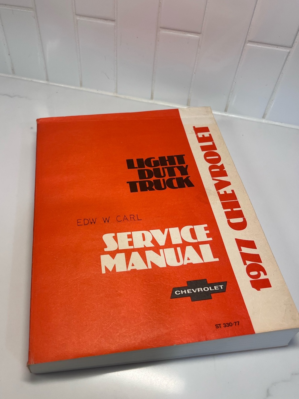 1977 Chevrolet Light Duty Truck Factory Service Shop Manual ST330-77